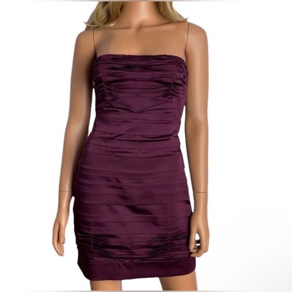 BCBG Max Azria maroon cocktail dress